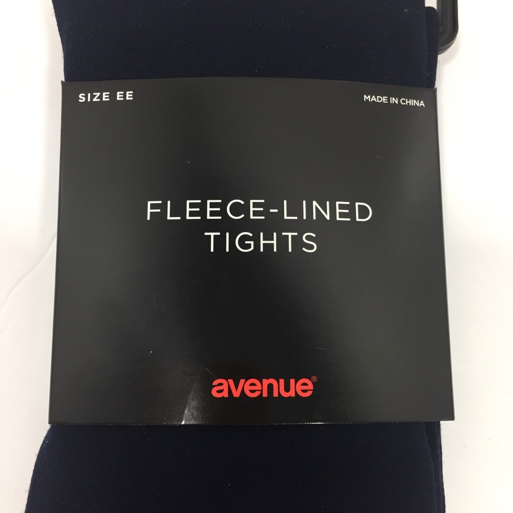 NWT Navy blue fleece tights